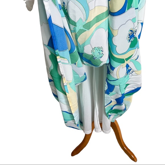 Tahari Floral Halter Dress Sz 10 with Pockets NEW - Picture 6 of 12